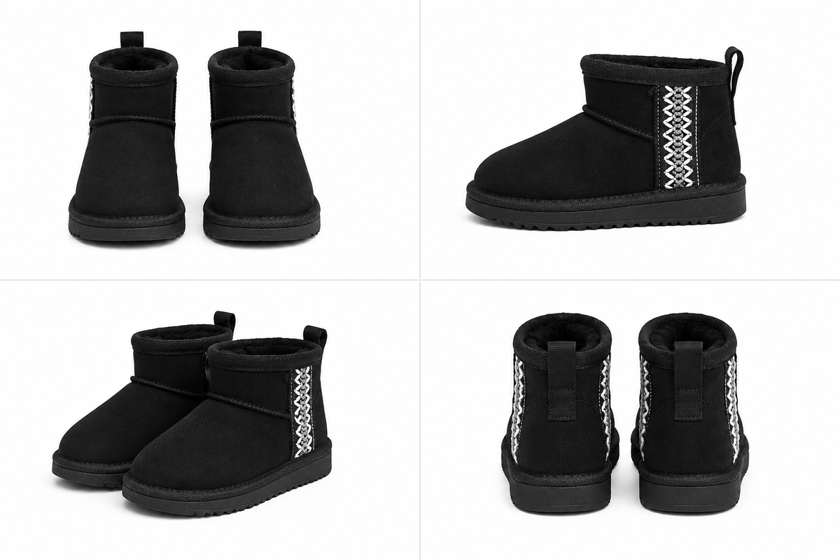 UGGS | Zwart me rits
