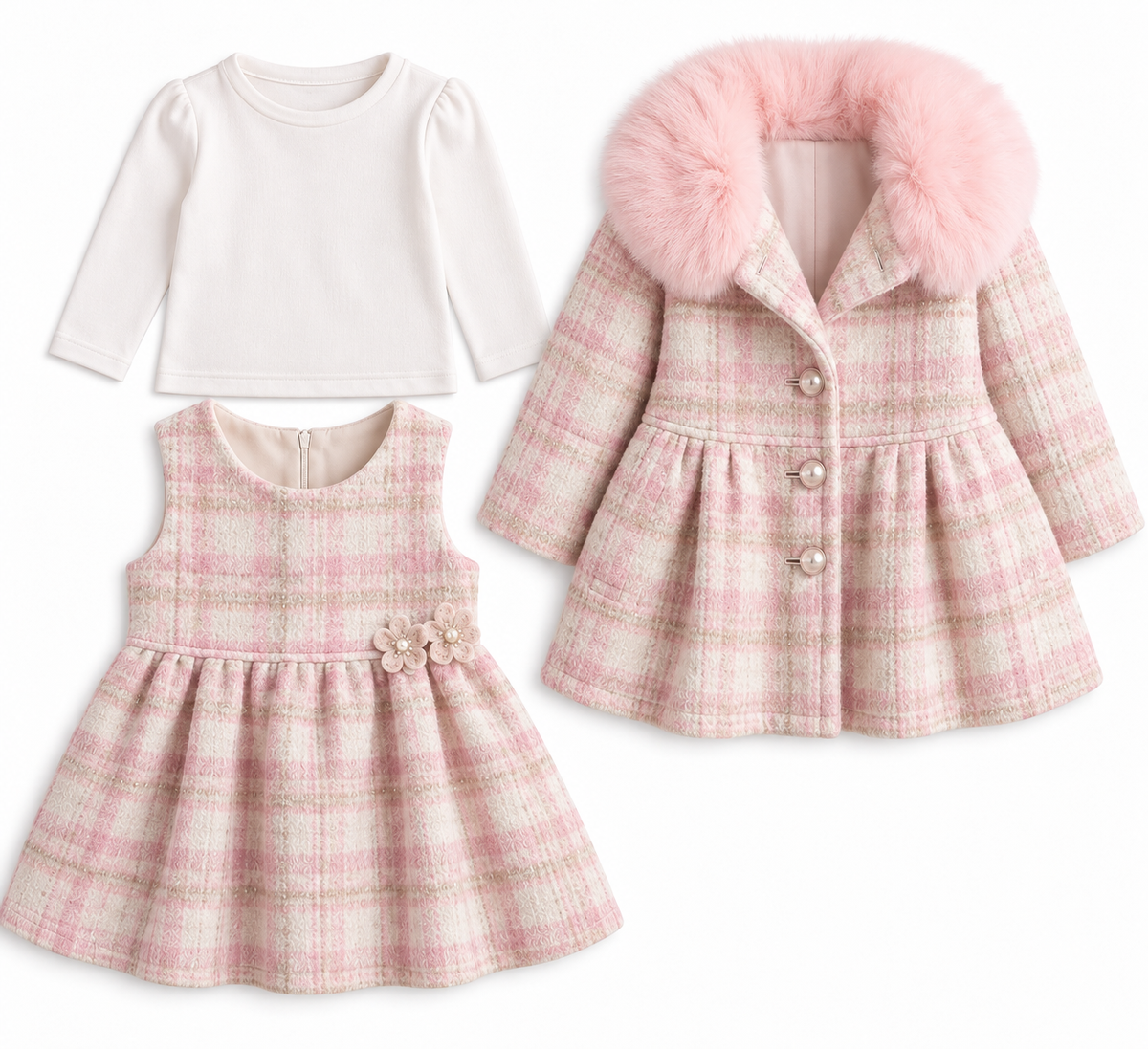 WINTERJAS | 3 delig roze