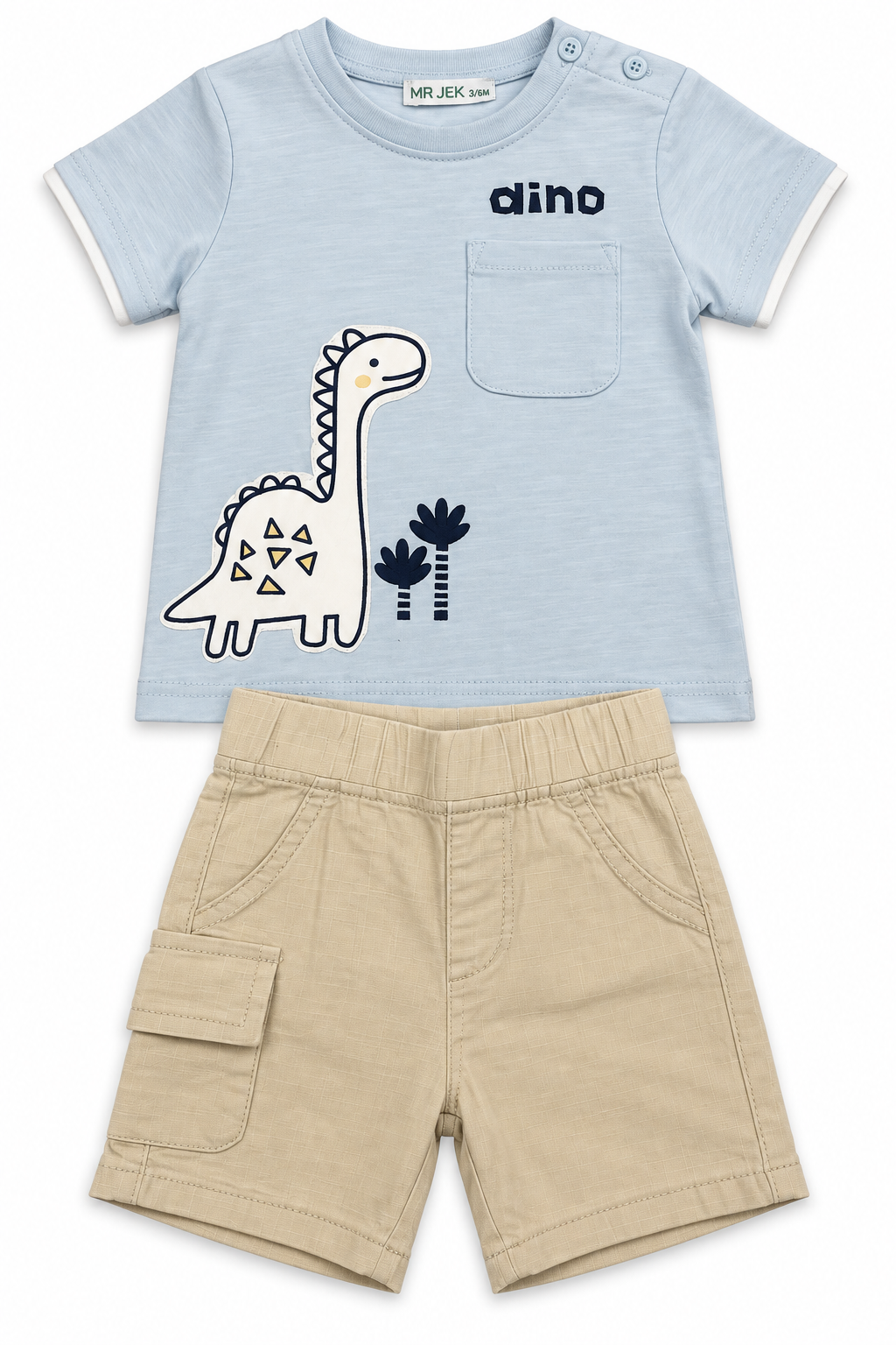SET dino bovenknoopje blauw