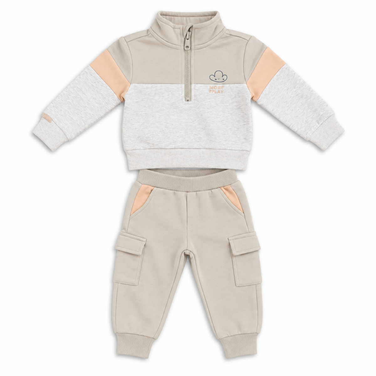2 SET | Trainingsset beige