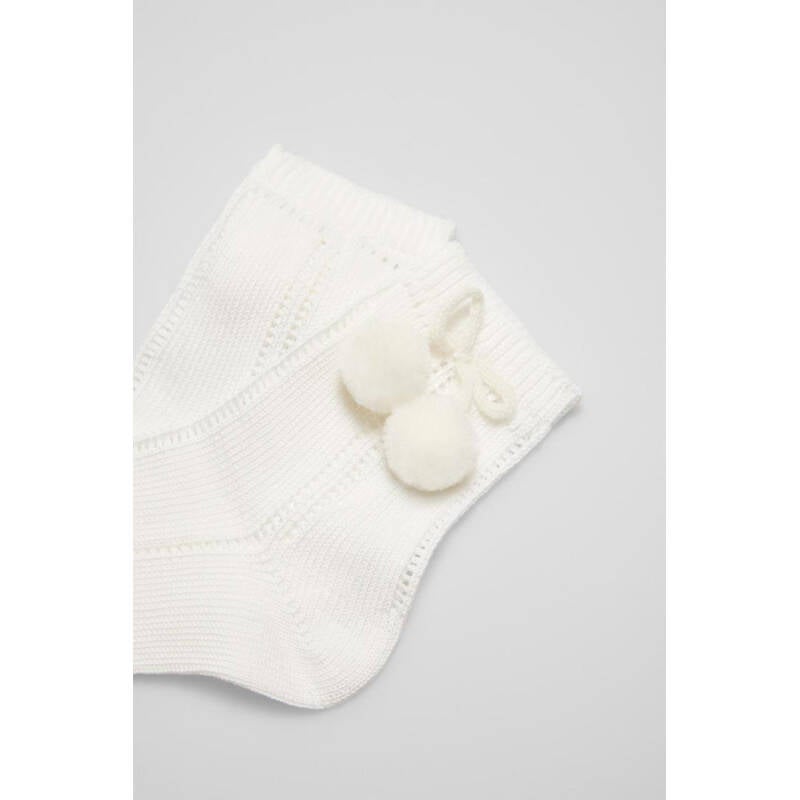 YSABEL MORA Kanten sok met bolletjes