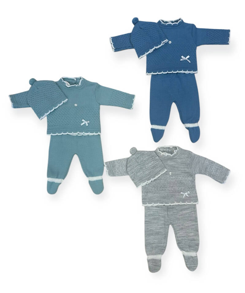 NEW BORN PAKJE 3 set met strik