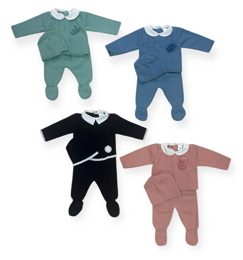 NEW BORN PAKJE 3 set met kraag