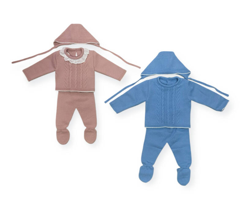 NEW BORN PAKJE 3 set met kant