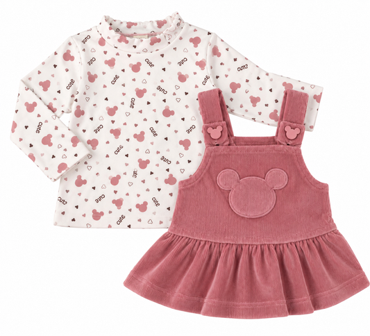 2 SET | Tuinrok minnie roze
