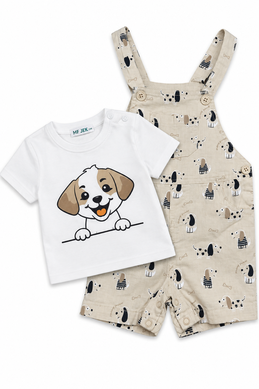 2 SET Perrito beige