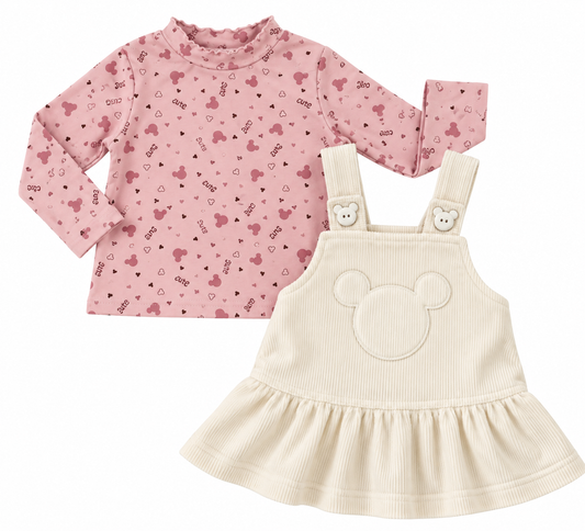 2 SET | Tuinrok minnie wit