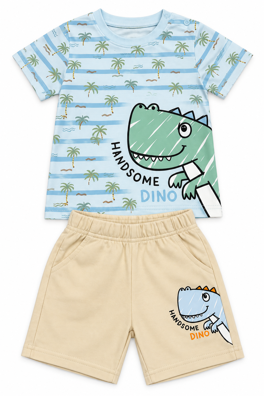 SET Dino palmboom blauw