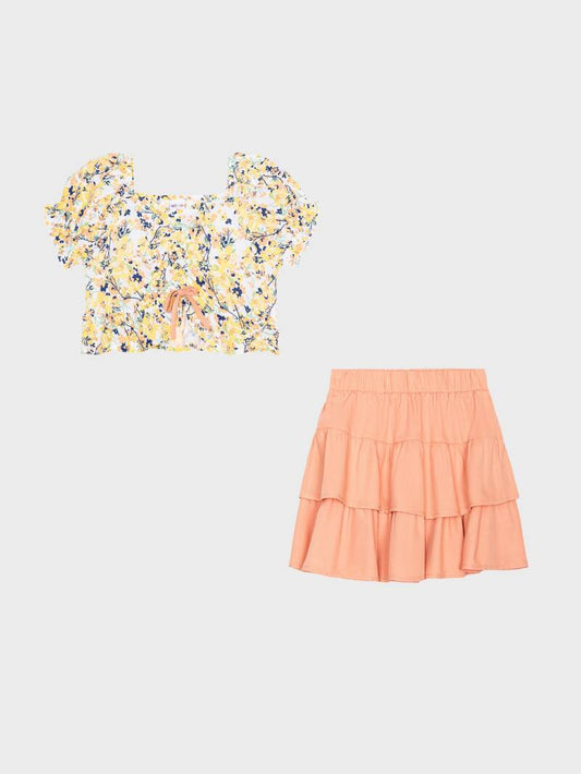 SET Bloemen rok en top