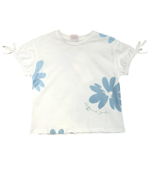 SHIRT Blauwe bloem