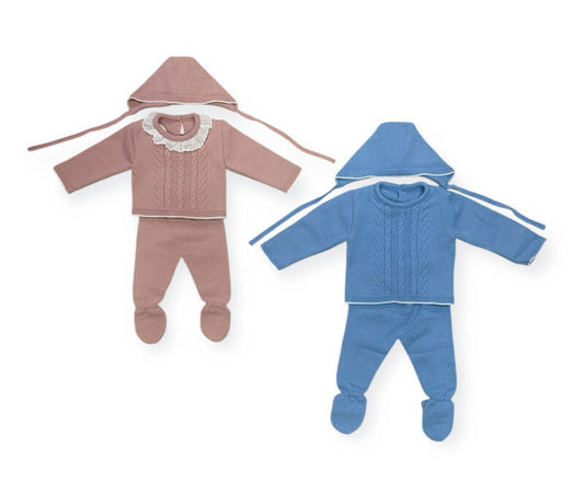 NEW BORN PAKJE 3 set met kant