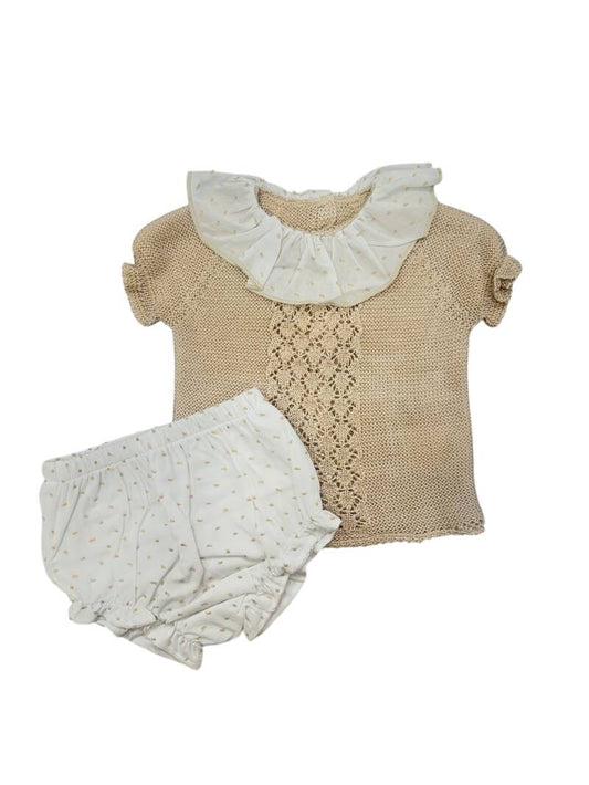 2 SET BEIGE WIT